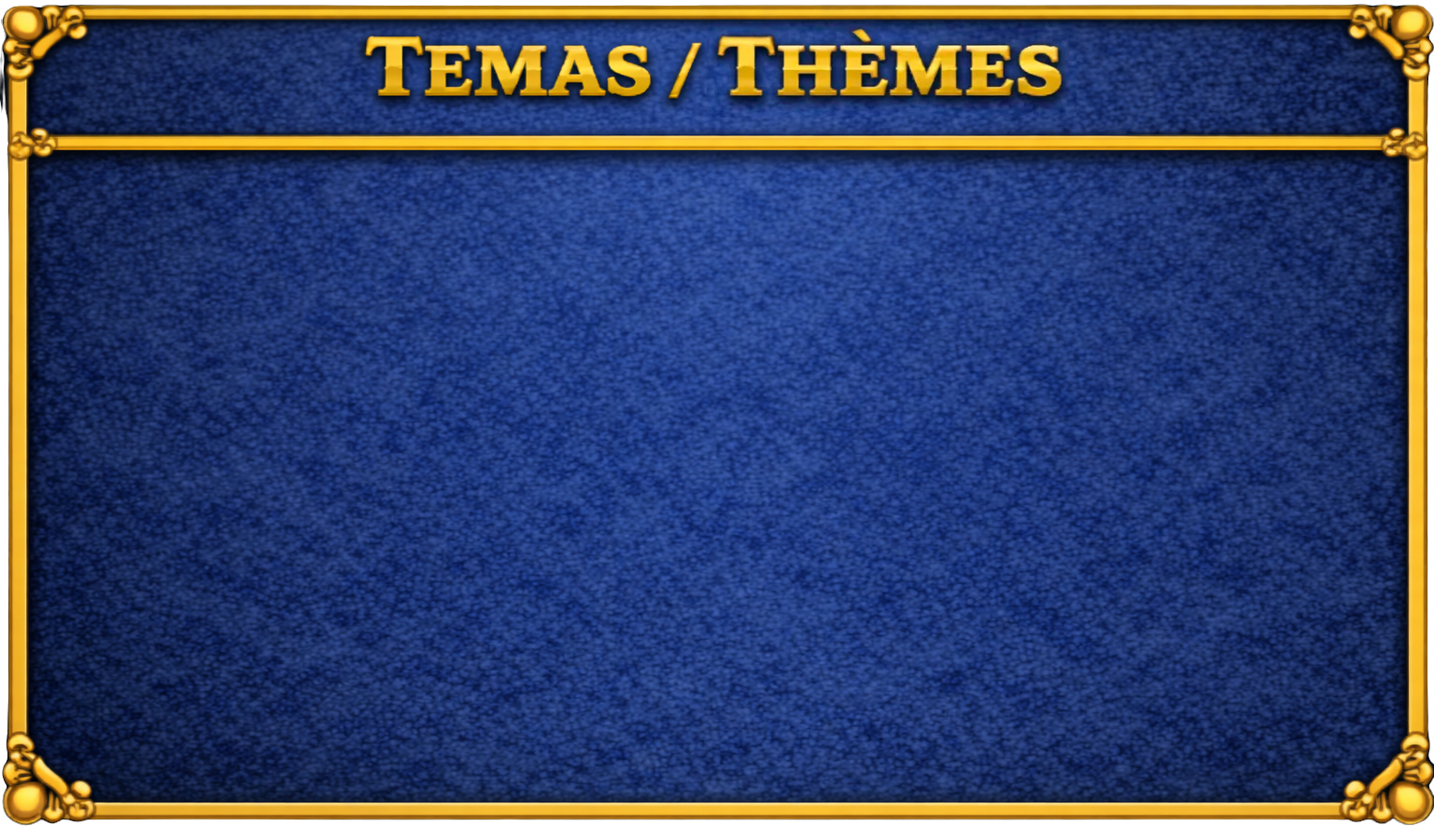 Panel de temas